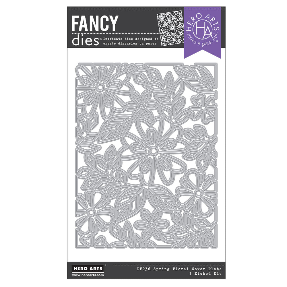 Hero Arts Spring Floral Cover Plate Die
