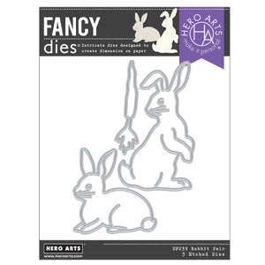Hero Arts Rabbit Pair Fancy Dies