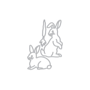 Hero Arts Rabbit Pair Fancy Dies