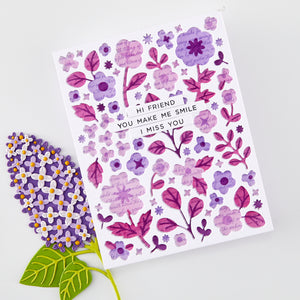 Hero Arts Birdsong Script Cling Stamp