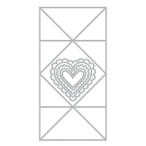 Hero Arts Folded Love Note Fancy Dies from the Love Notes Collection