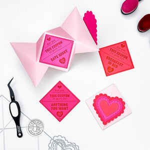Hero Arts Folded Love Note Fancy Dies from the Love Notes Collection