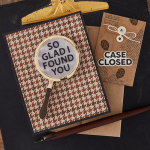 Hero Arts It's No Mystery Stamp & Cut Set from the Case Closed Collection