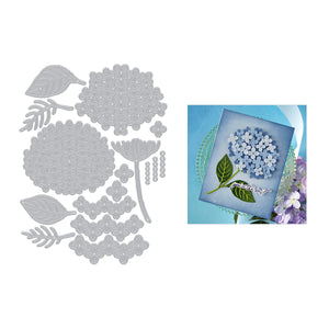 Hero Arts Layered Hydrangea Etched Die