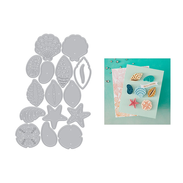 Hero Arts Sophisticated Shells Etched Dies