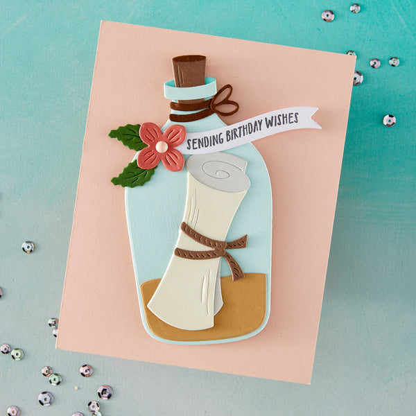 Hero Arts Message in a Bottle Etched Dies