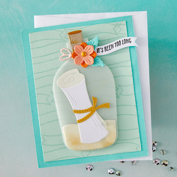 Hero Arts Message in a Bottle Etched Dies