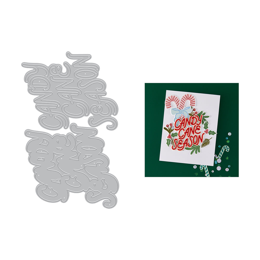 Hero Arts Candy Cane Season Etched Dies