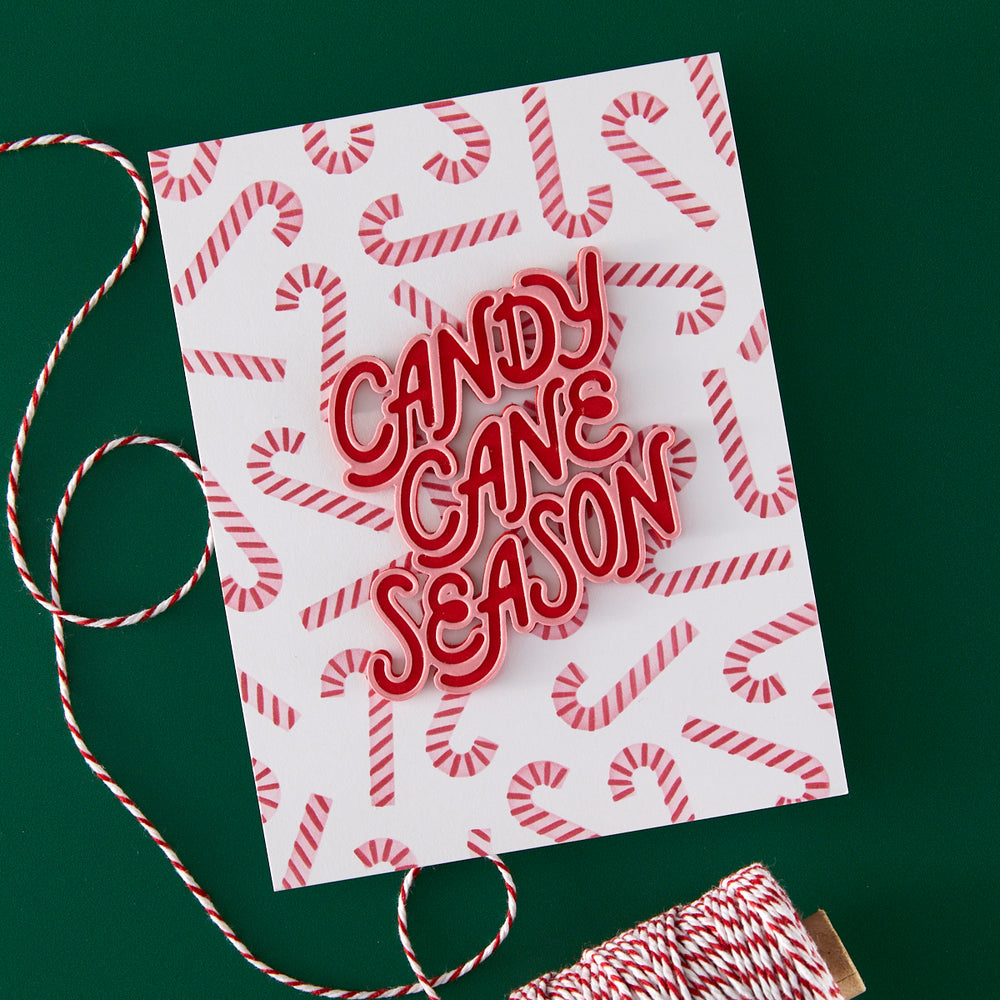Hero Arts Candy Cane Toss Up Stencil