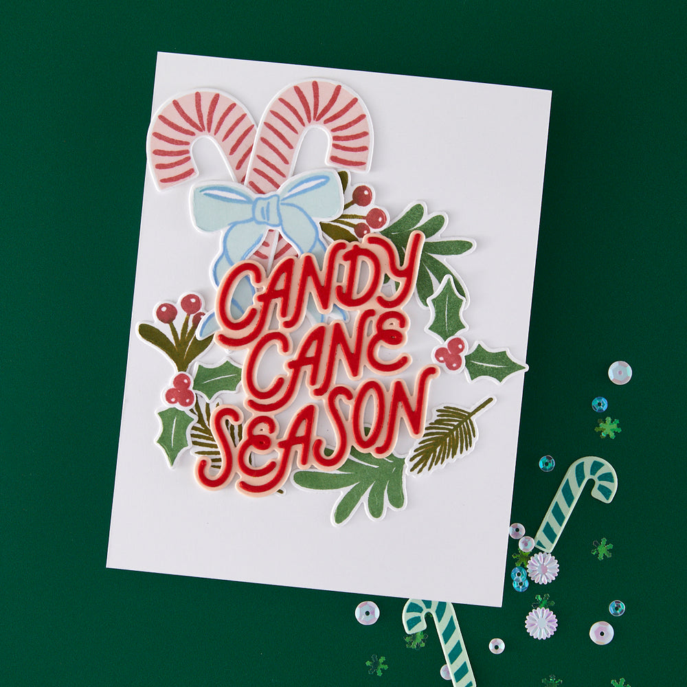 Hero Arts Candy Cane Season Etched Dies