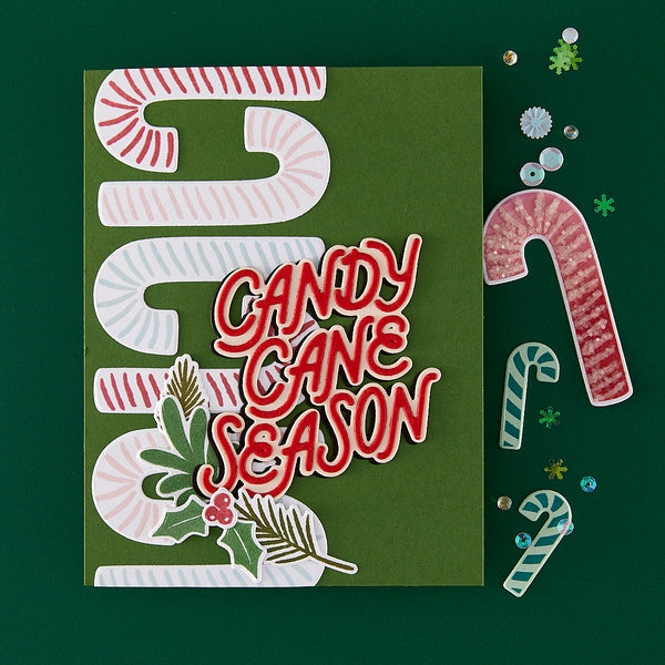 Hero Arts Candy Cane Season Etched Dies