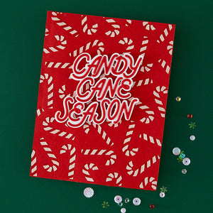 Hero Arts Candy Cane Season Etched Dies