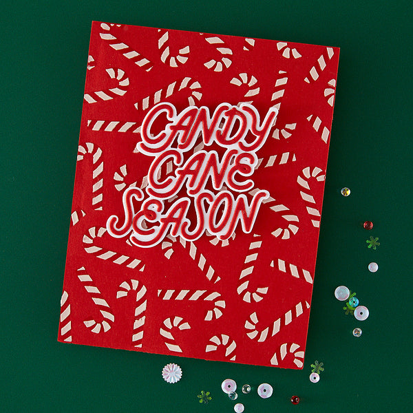 Hero Arts Candy Cane Season Etched Dies