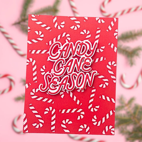 Hero Arts Candy Cane Toss Up Stencil