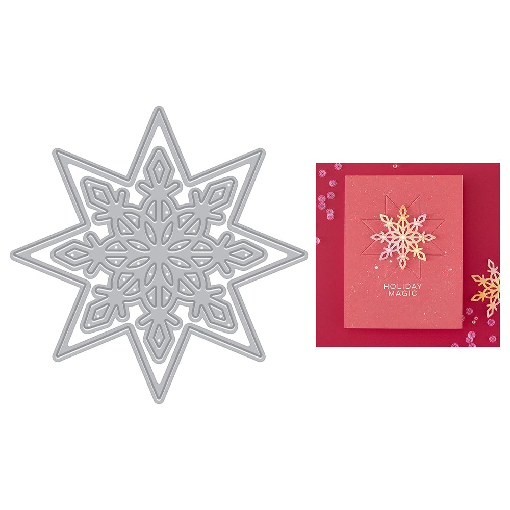 Hero Arts Snowflake Star Etched Dies