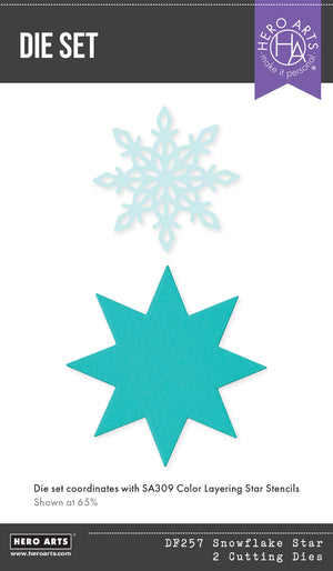 Hero Arts Snowflake Star Etched Dies
