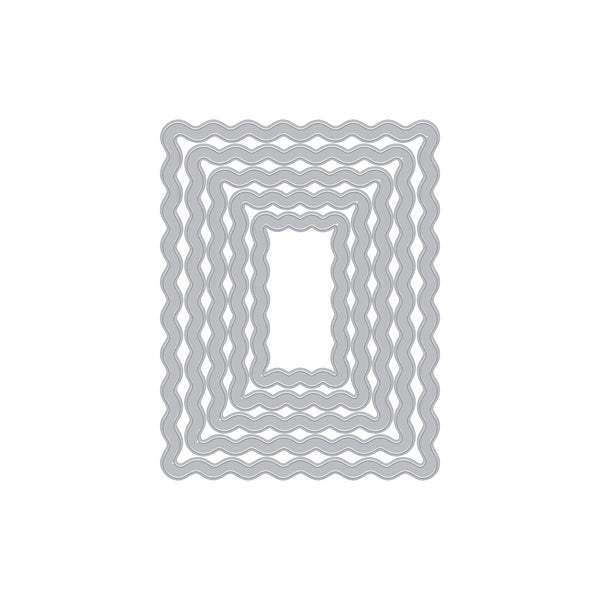 Hero Arts Squiggly Rectangle Frames Die Set