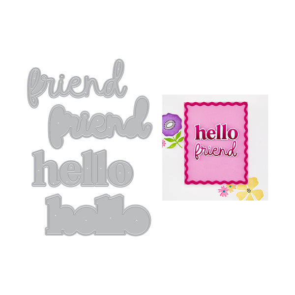 Hero Arts Hello Friend Die Set