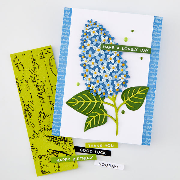 Hero Arts Birdsong Script Cling Stamp