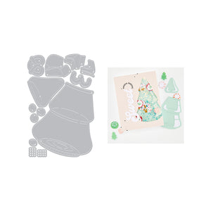 Christmas Tree Candy Jar Die Set by Carly Tee