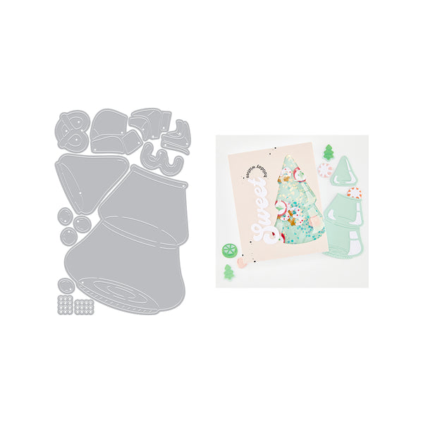 Christmas Tree Candy Jar Die Set by Carly Tee