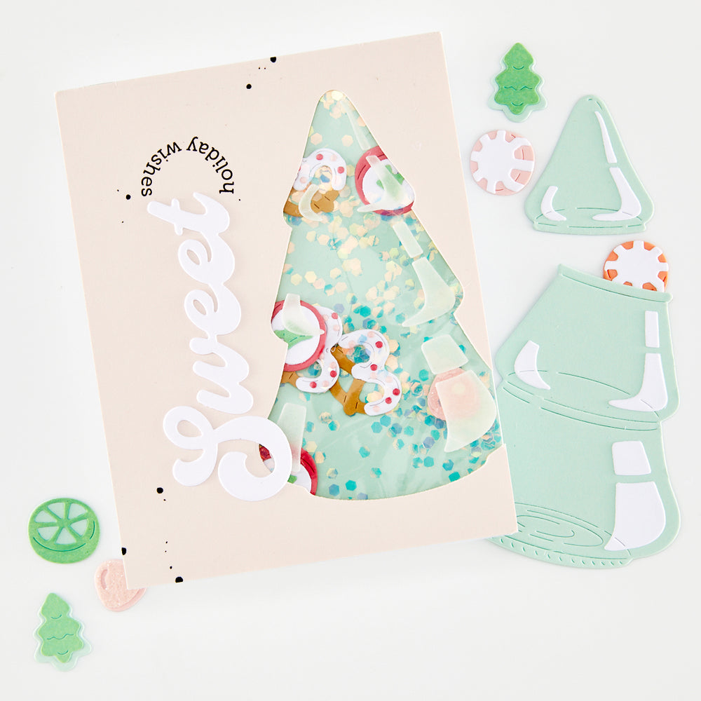 Christmas Tree Candy Jar Die Set by Carly Tee
