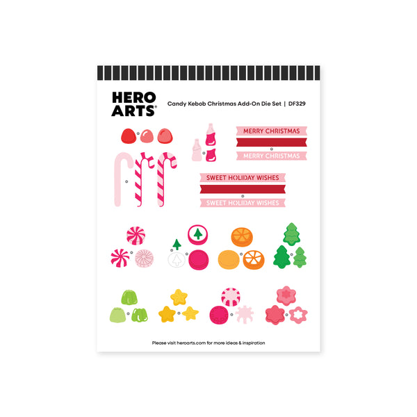Candy Kebob Christmas Add-On Die Set by Carly Tee