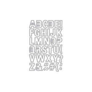 Hero Arts Luggage Tag Alphabet Frame Cuts Dies