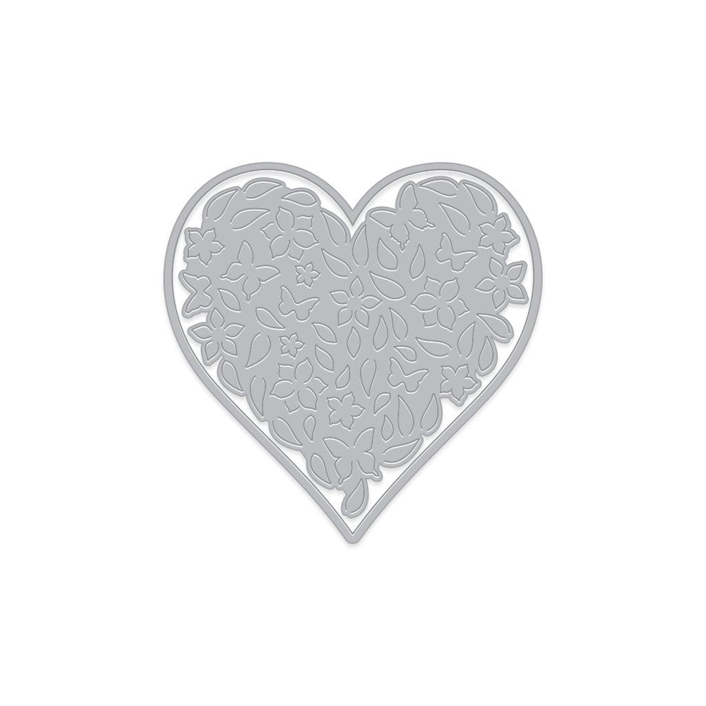 Hero Arts Paper Layering Floral Heart with Frame Dies