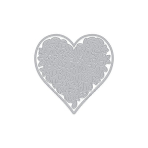 Hero Arts Paper Layering Floral Heart with Frame Dies
