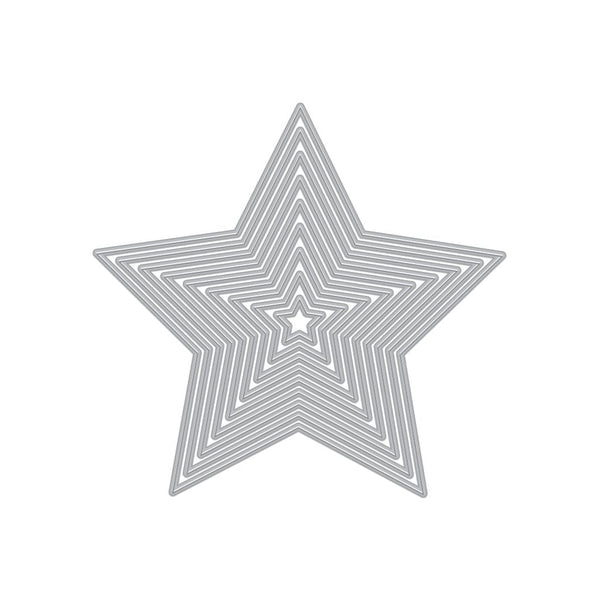 Hero Arts 5-Point Stars Infinity Nesting Dies