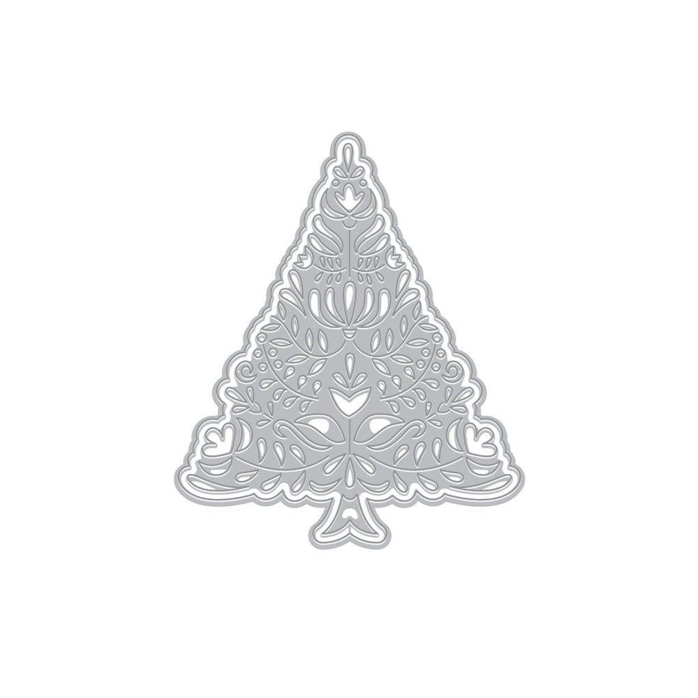 Hero Arts Floral Holiday Tree Fancy Dies