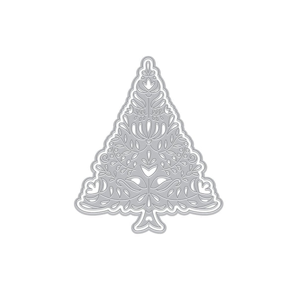 Hero Arts Floral Holiday Tree Fancy Dies