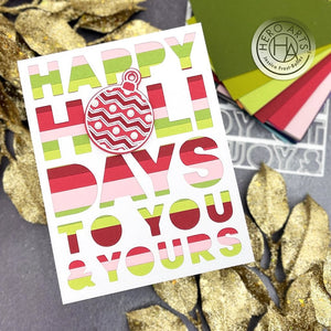 Hero Arts Happy Holidays Cover Plate Dies