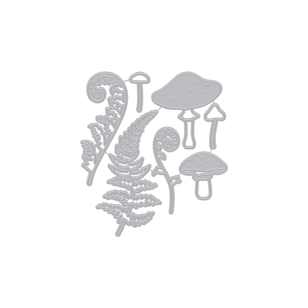Hero Arts Mushroom and Ferns Dies