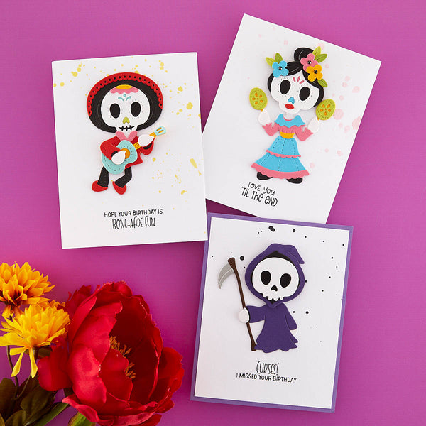 Dancin' Grim Etched Dies from the Dancin' Halloween Collection