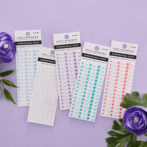Dimensional Black & White Enamel Dots