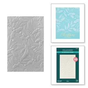 Holly & Foliage 3D Embossing Folder by Yana Smakula