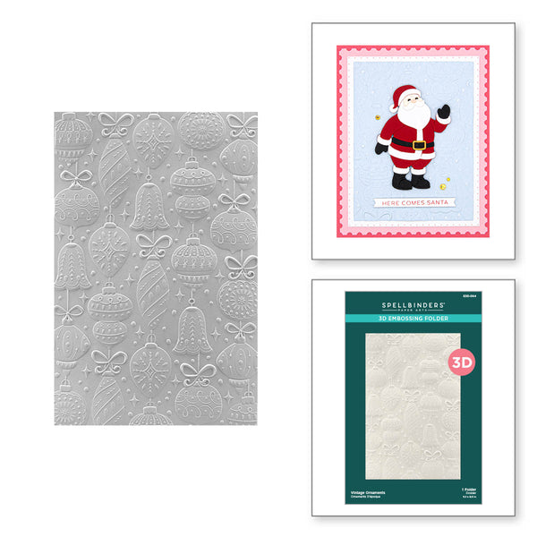 Vintage Ornaments 3D Embossing Folder