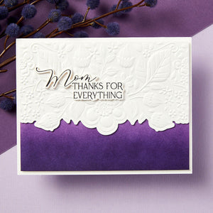 Mother's & Father's Day Sentiments Press + Foil Plate
