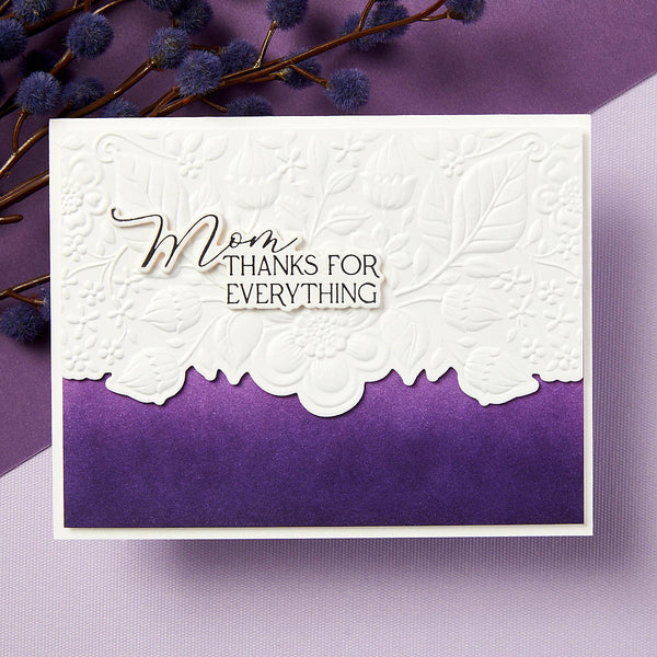 Mother's & Father's Day Sentiments Press + Foil Plate