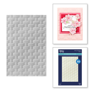 Woven 3D Embossing Folder from the Spring Sampler Collection by Simon Hurley
