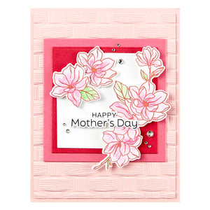Woven 3D Embossing Folder from the Spring Sampler Collection by Simon Hurley
