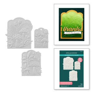 Mushrooms From Me to You 3D Emboss & Cut Folder from the Sealed 3D Botanical Collection