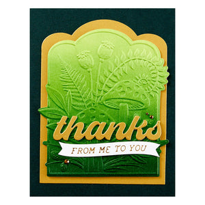 Mushrooms From Me to You 3D Emboss & Cut Folder from the Sealed 3D Botanical Collection