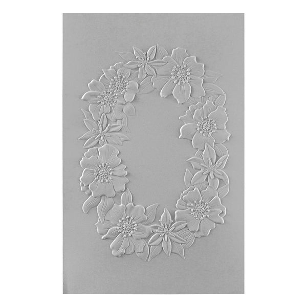 Nature's Botanical Wreath 3D Embossing Folder from the Nature's Botanical Garden Collection by Susan Tierney-Cockburn