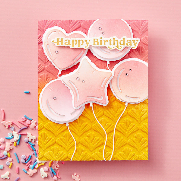Flourish 3D Embossing Folder by Simon Hurley