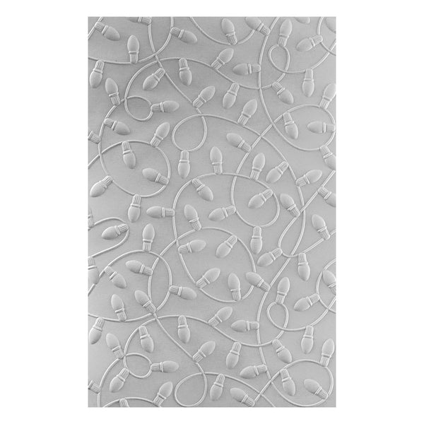 Holiday Lights 3D Embossing Folder from the Dancin Christmas Friends Collection