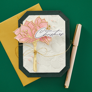 Home for Christmas Sentiments Press + Foil Plate & Die Set by Yana Smakula
