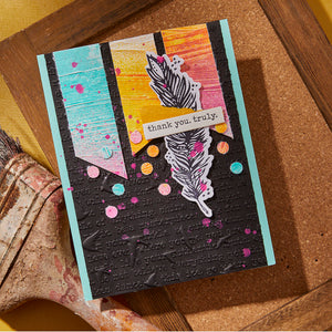 Feather Dream Press + Foil Plate & Die Set by Dina Wakley
